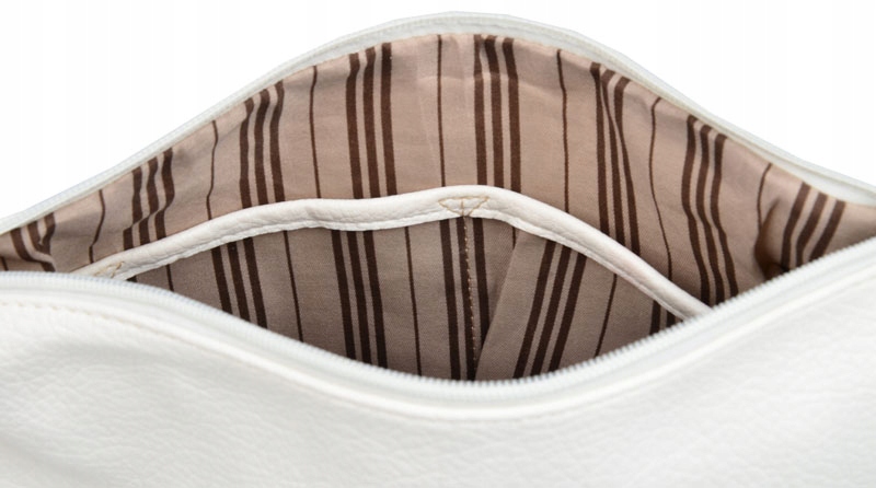 ANDREA MASSI TOREBKA damska pojemna worek A4 2w1PASEK DESIGN AŻUROWY Styl miejski