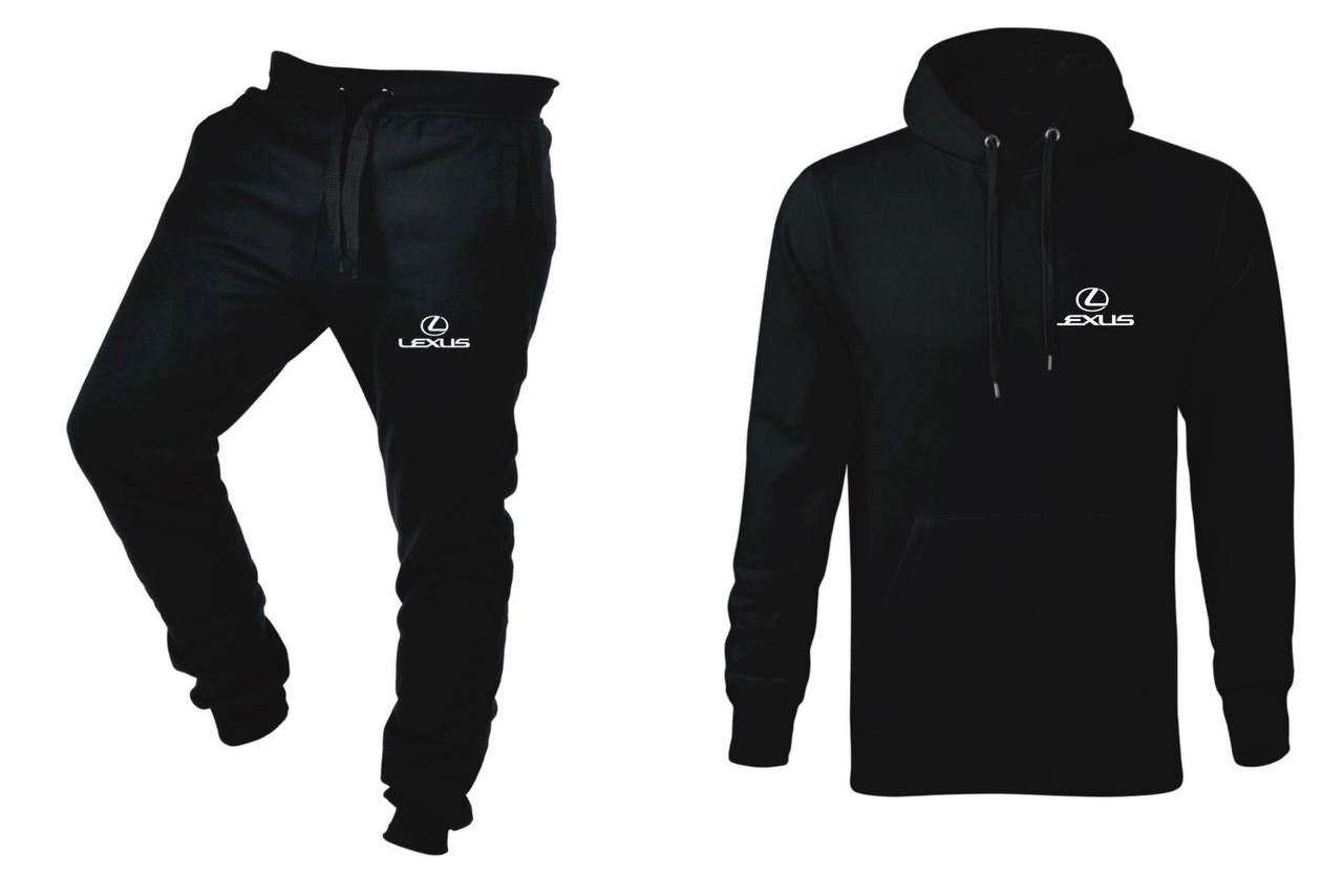 Tepláková Souprava Teplákovka Lexus Mikina A Kalhoty Černá XL