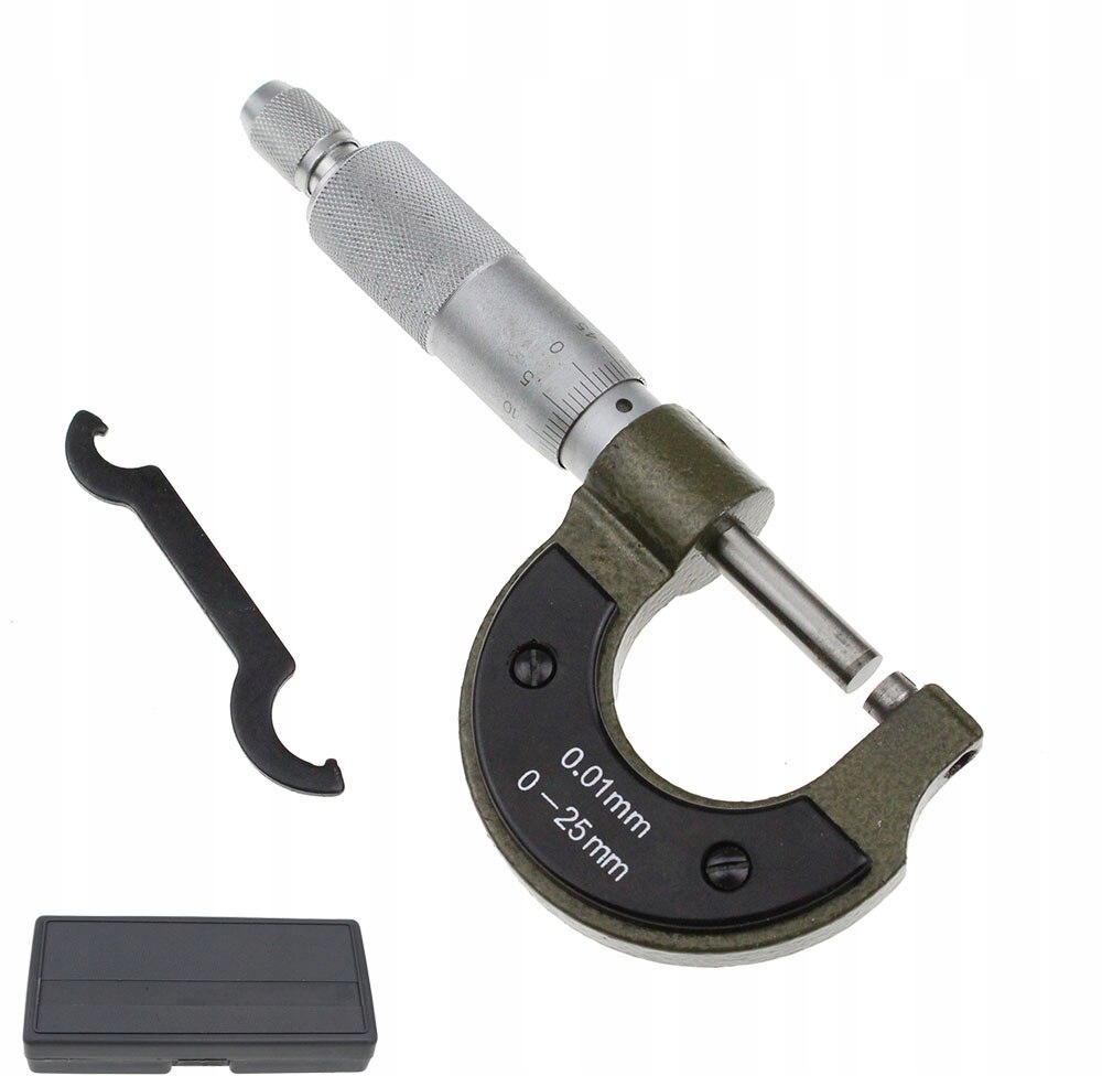 

Mikrometr Zewnętrzny 0-25 0,01 mm Drewniany Box
