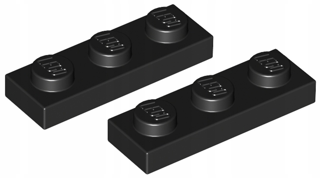

Lego Płytka 1x3 Czarna/Black 3623/362326 2szt.