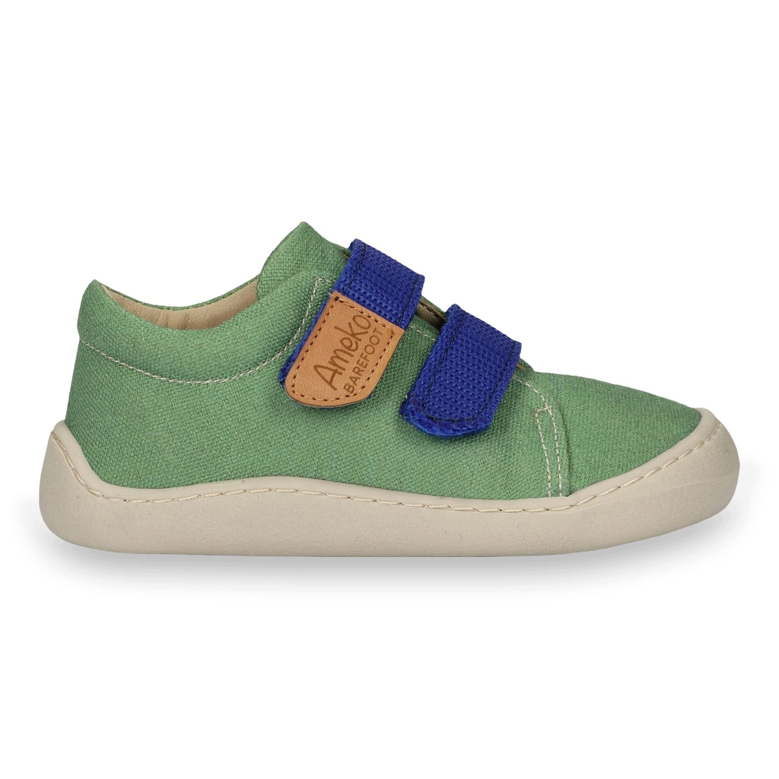 Buty barefoot tenisówki lekkie dziecięce na rzepy Ameko Neo Green 25
