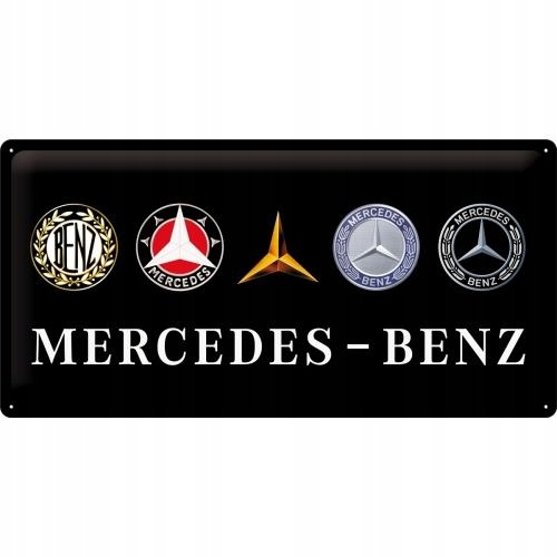 Mercedes Benz Tablica 25x50cm Duża Reklama Retro