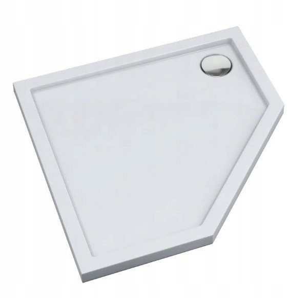 Brodzik pięciokątny Sharper 80x80 Schedpol Schedline, biały