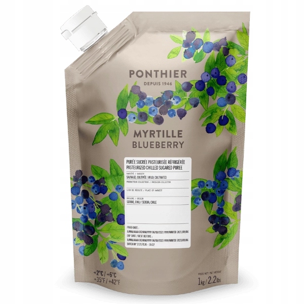 Levně Pyré borůvková Ponthier 1 kg