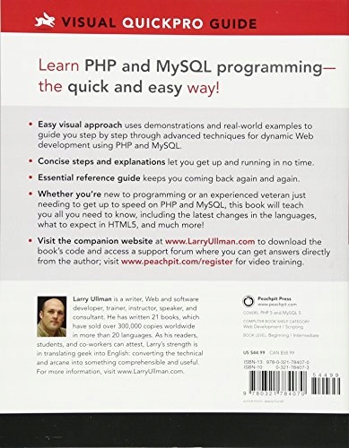 Ullman, Larry PHP and MySQL for Dynamic Web Sites: Visual QuickPro Guide Język publikacji angielski
