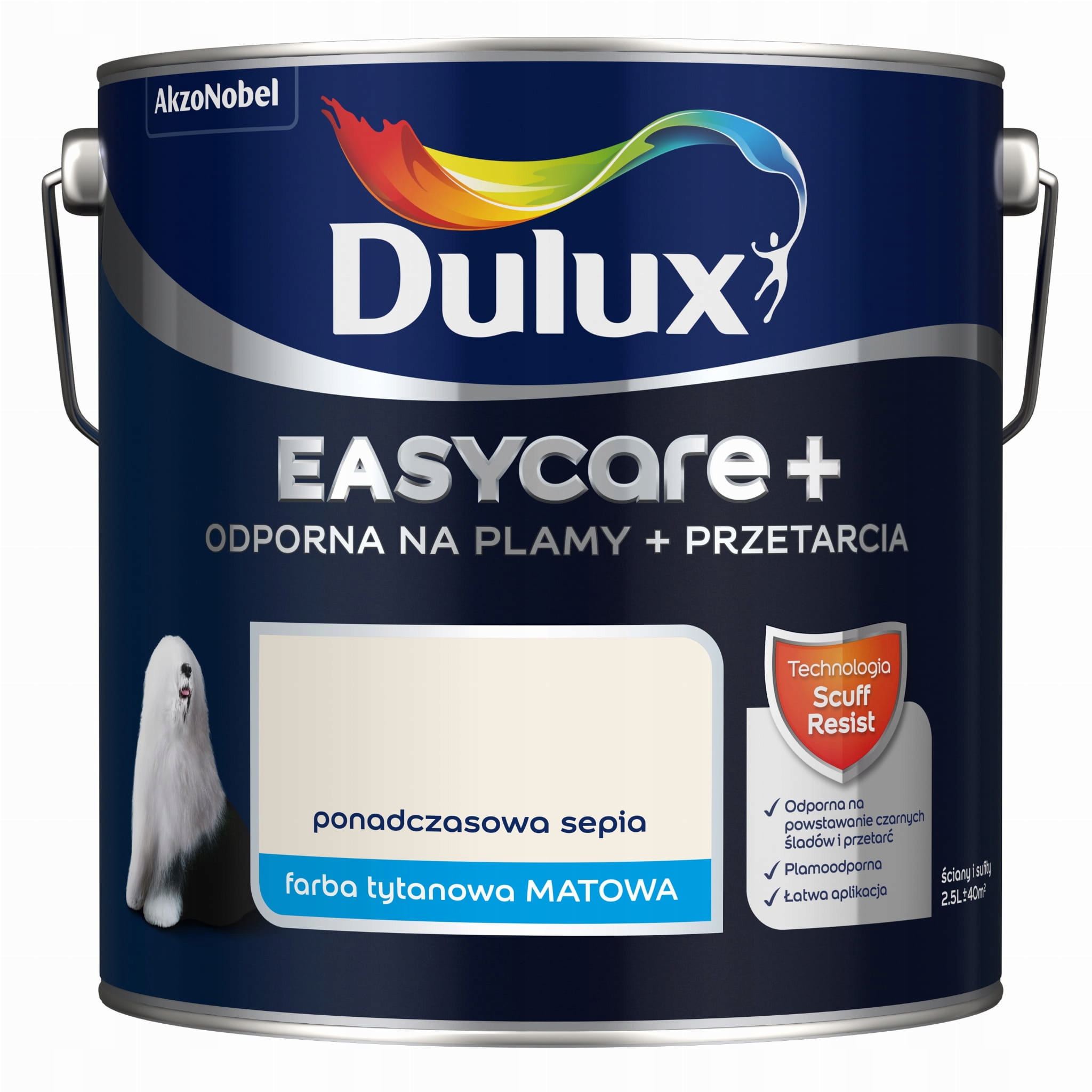 Dulux Barva Latexová Barva Easycare+ 2,5L Nadčasová Sepia