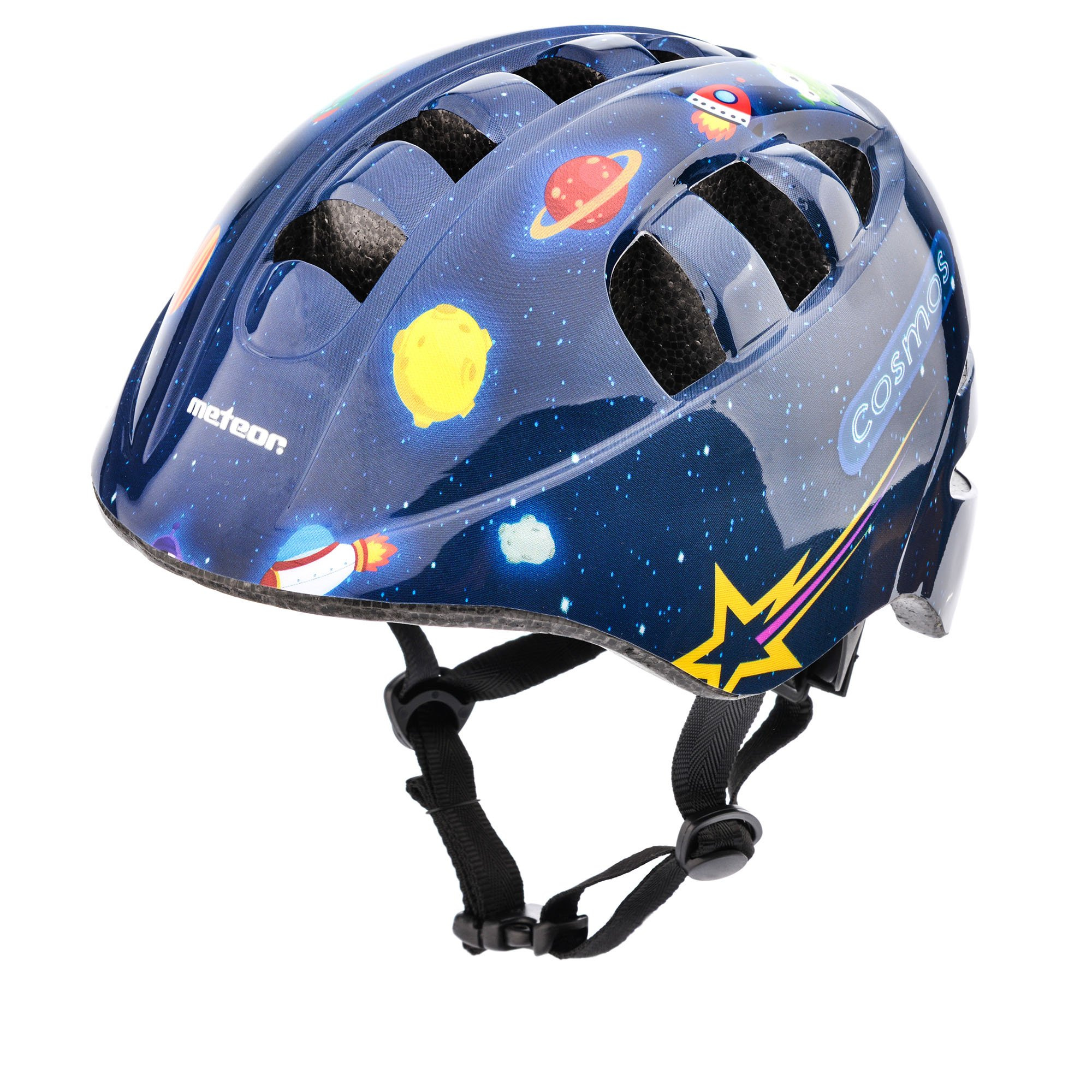 KASK ROWEROWY REGULOWANY DLA DZIECI DZIECIĘCY METEOR KS08 M 52-56 cm lekki