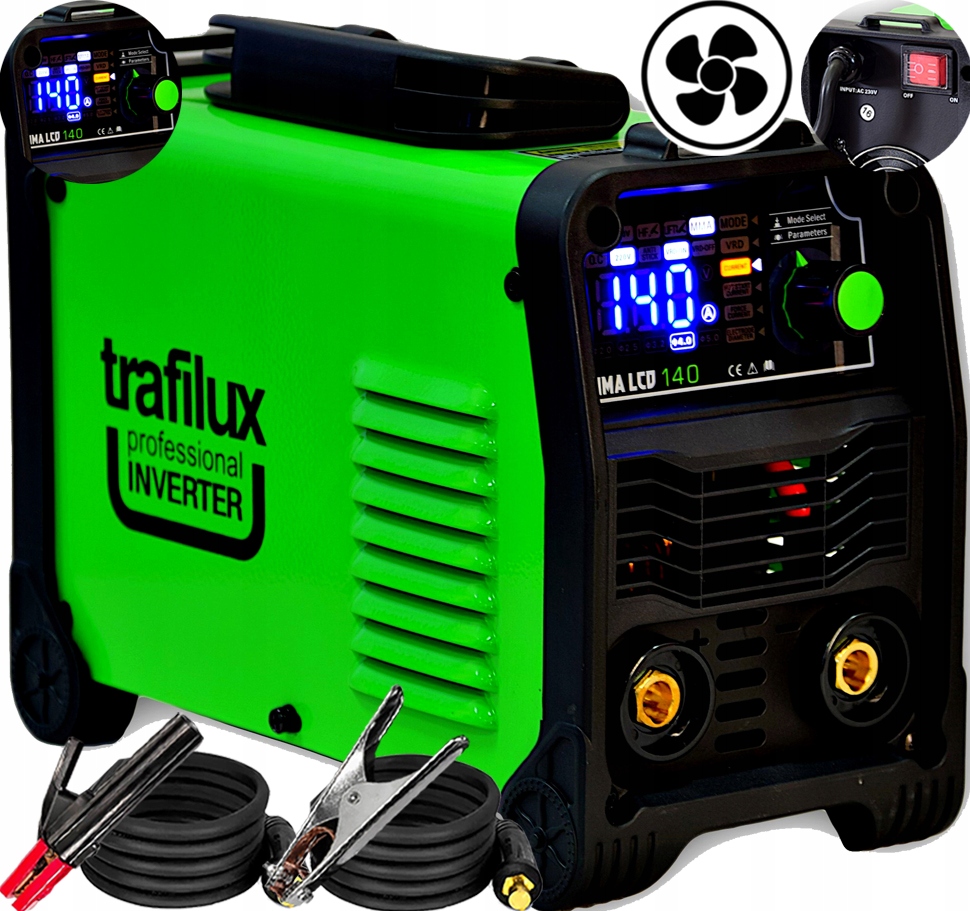 Elektrodová Invertorová Svářečka Trafilux Mma 140 LCD 230V 140A Vrd