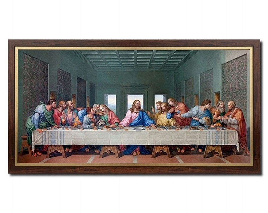 obraz Ostatnia Wieczerza Leonardo Da Vinci rama religijny