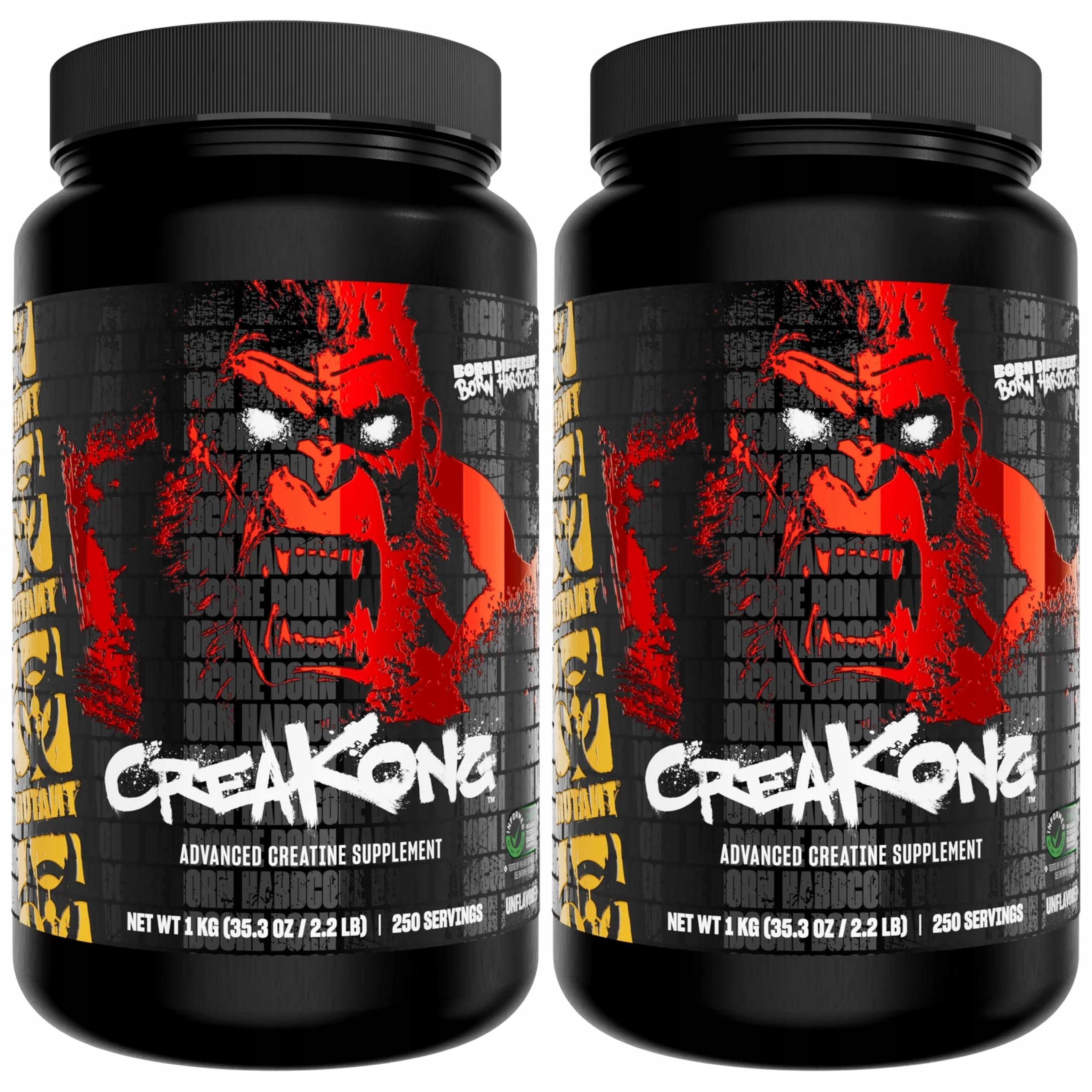 2x Kreatin CreaKong monohydrát chelátu hořečnatého citrátu Mutant