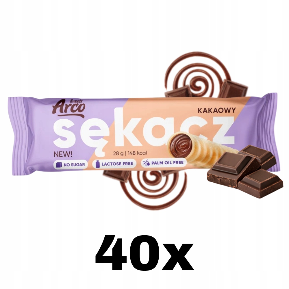 Arco Sękacz Kakaowy bez cukru, bez laktozy (28g)