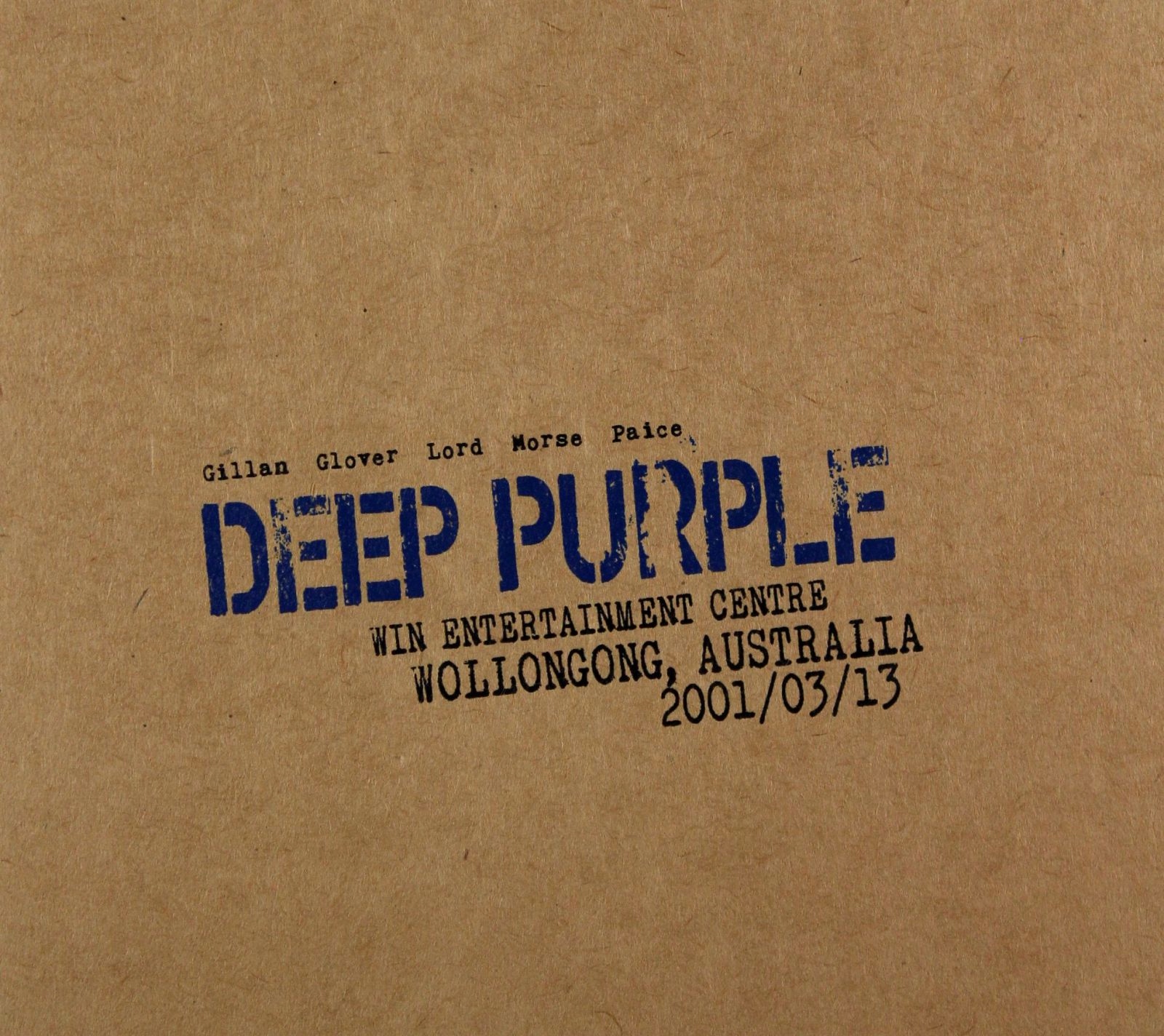 Deep Purple: Live In Wollongong 2001 (digipack) 2C
