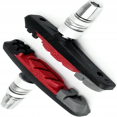 Klocki ham. V-Brake 3-Function grafit.-czerwono-czarne