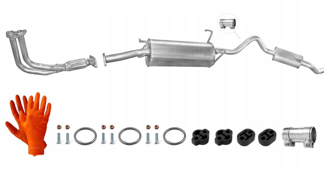 Nissan Vanette 2.3 D Cargo 55 kW (1994-2003) Výfukový Systém