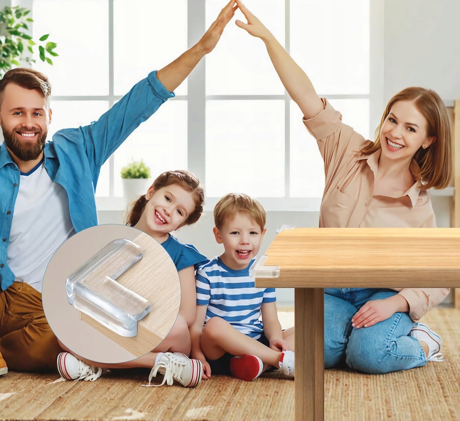 12x ZABEZPIECZENIE OSŁONA NA NAROŻNIKI MEBLE STÓŁ Marka Ikonka