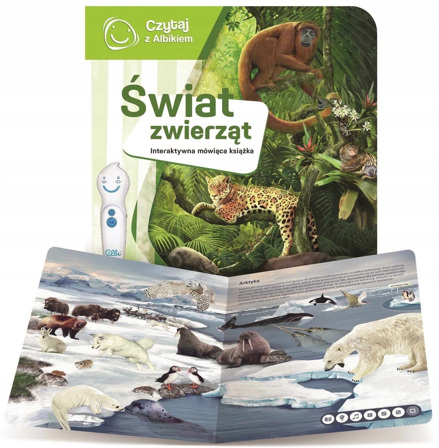 CZYTAJ Z ALBIKIEM ŚWIAT ZWIERZĄT KSIĄŻKA ALBI UCZY