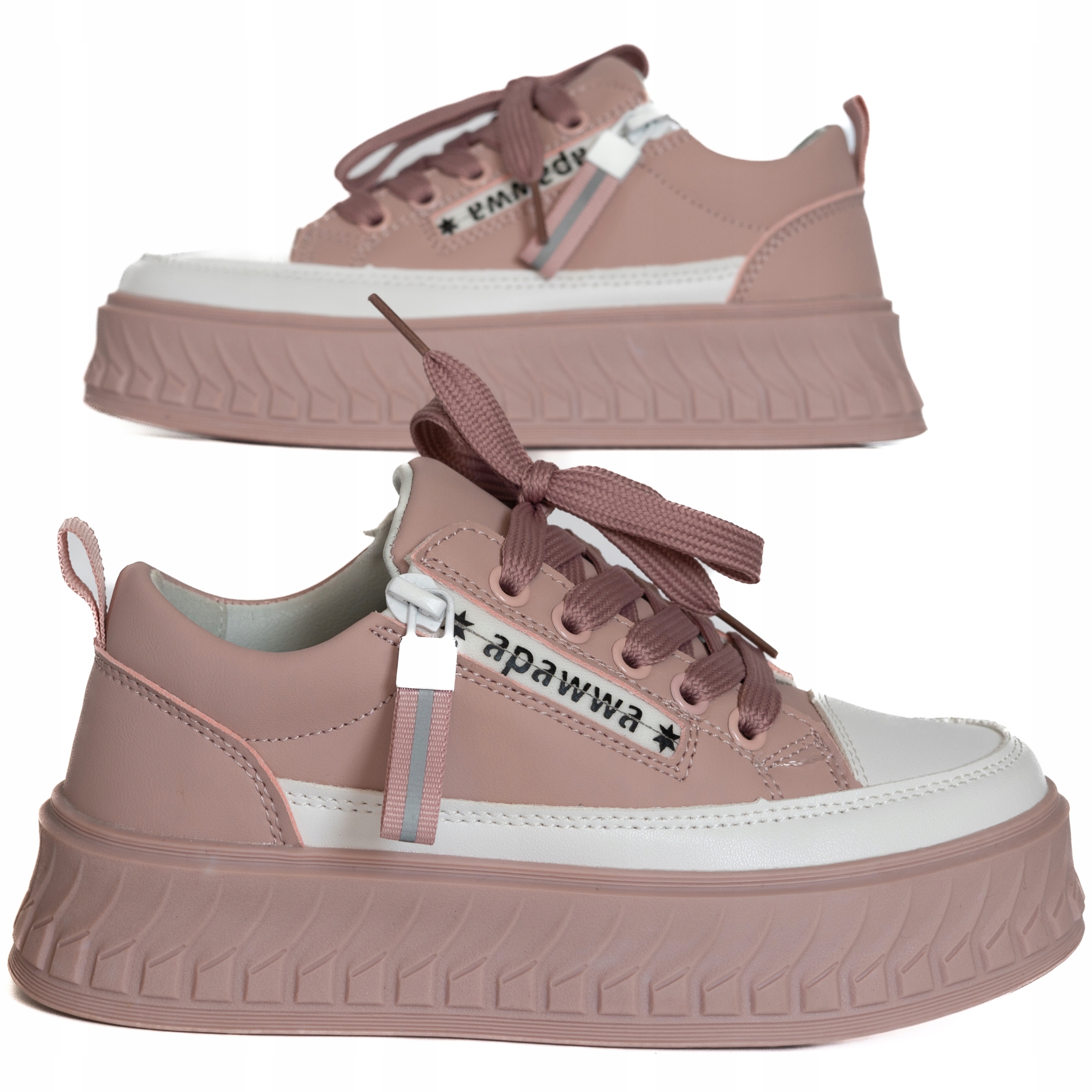 Buty Sportowe Dziewczęce Trampki Różowe Na Zamek Rozmiar 31/20 CM