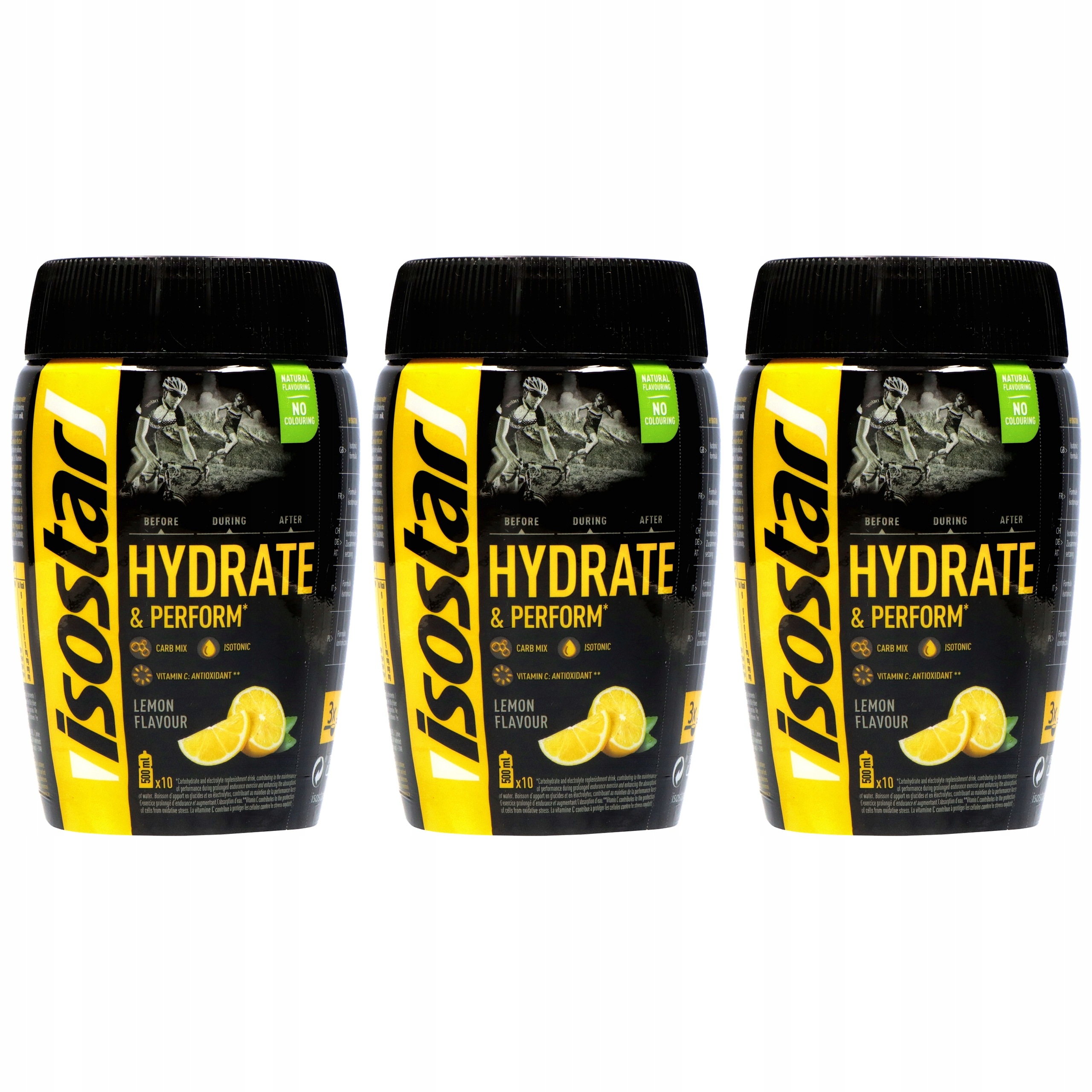 3x Isostar Koncentrát 400 g Nápoj Isotonic Vitamín C
