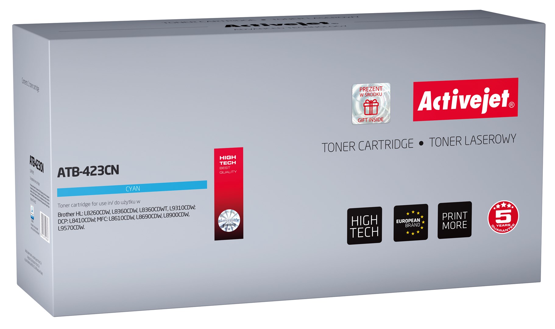 Activejet ATB-423CN Toner (zamiennik Brother TN-423C; Supreme; 4000 stron;
