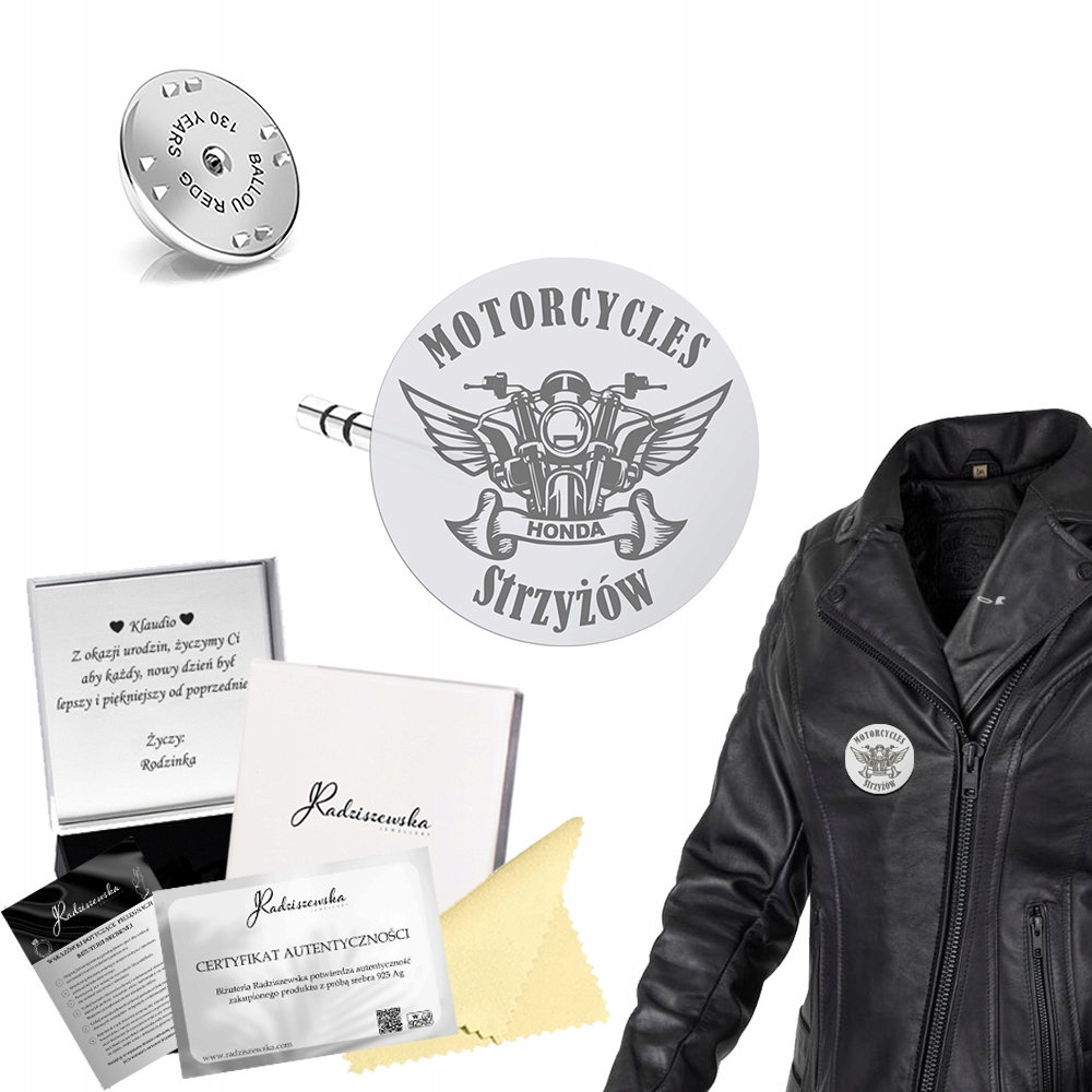 Přívěsek Pro Motorkáře S Gravírováním Motorcycle Dárek Stříbro 925 Gadget