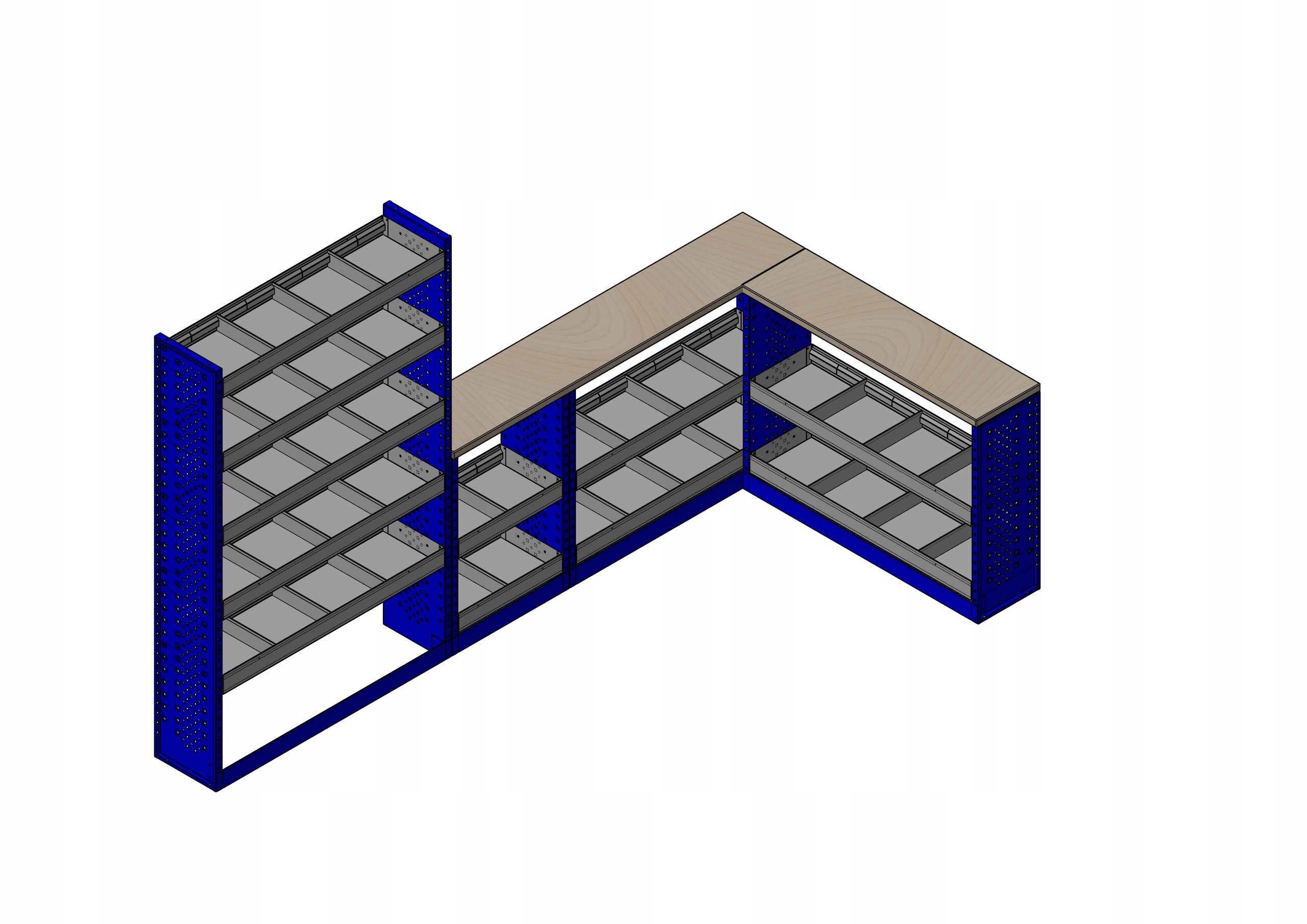 Установка 3 книжный шкаф 170x110x29 стол 275x80x29