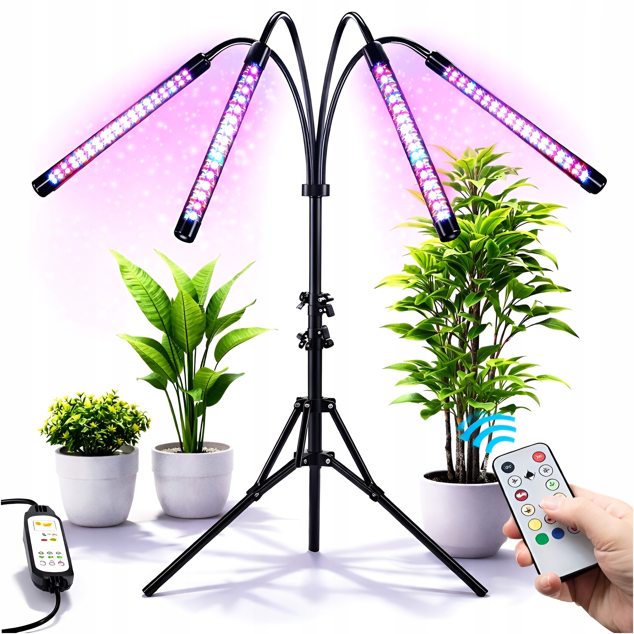 LAMPA LED DO ROŚLIN DO UPRAWY WZROSTU NAŚWIETLANIA ROŚLIN KWIATÓW 4x LED
