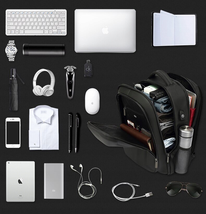 Plecak AoPin na laptopa 15,6 pojemny z USB i RFID Marka Inna