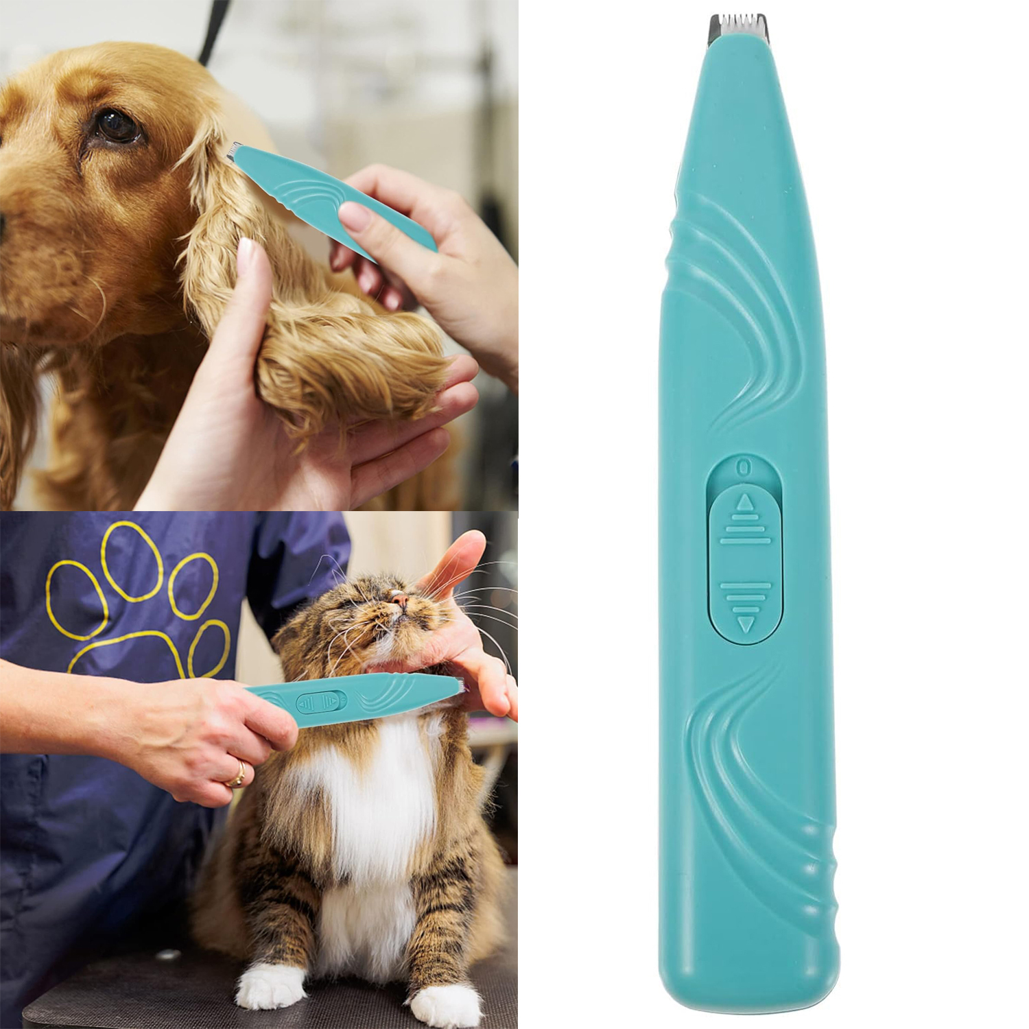 Levně Strojek Na Stříhání Vlasů Zvířat Elektrický Pes Kočka Profesionální Přenosný Tichý