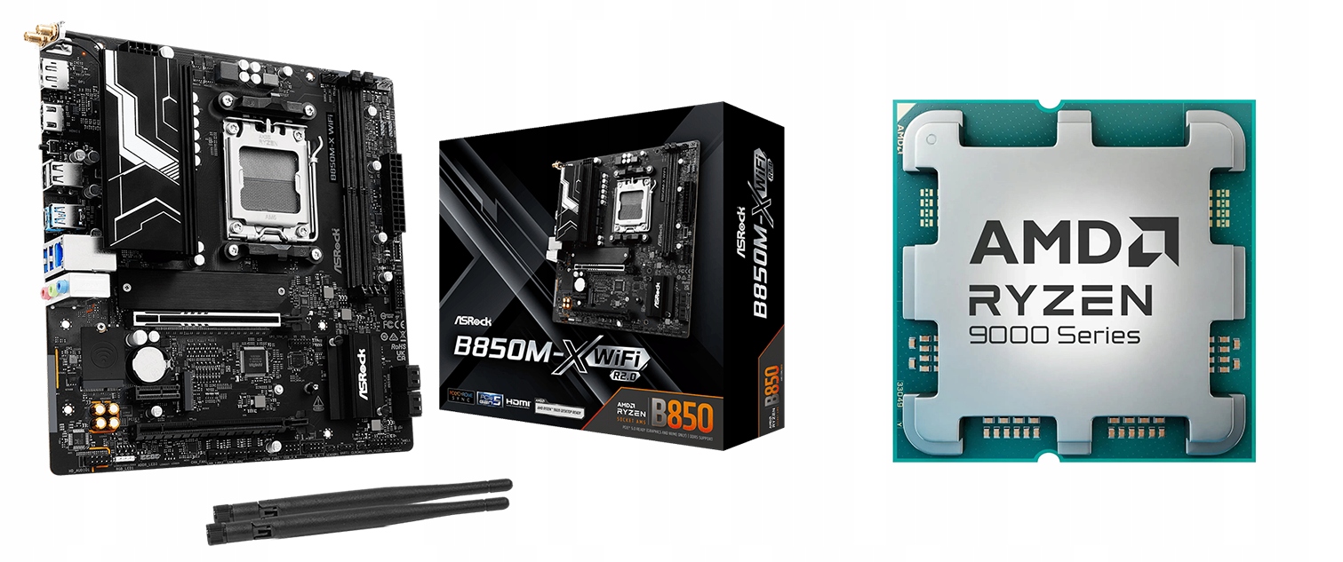 Zestaw Amd Ryzen 5 9500F B850M-X Wifi R2.0
