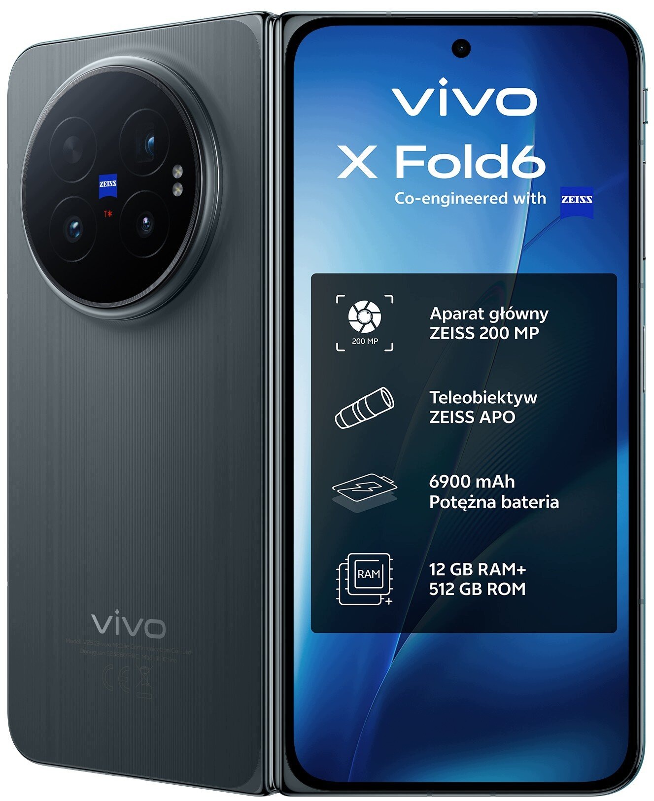Smartfon Vivo X Fold6 12 Gb 512 Gb 5G czarny