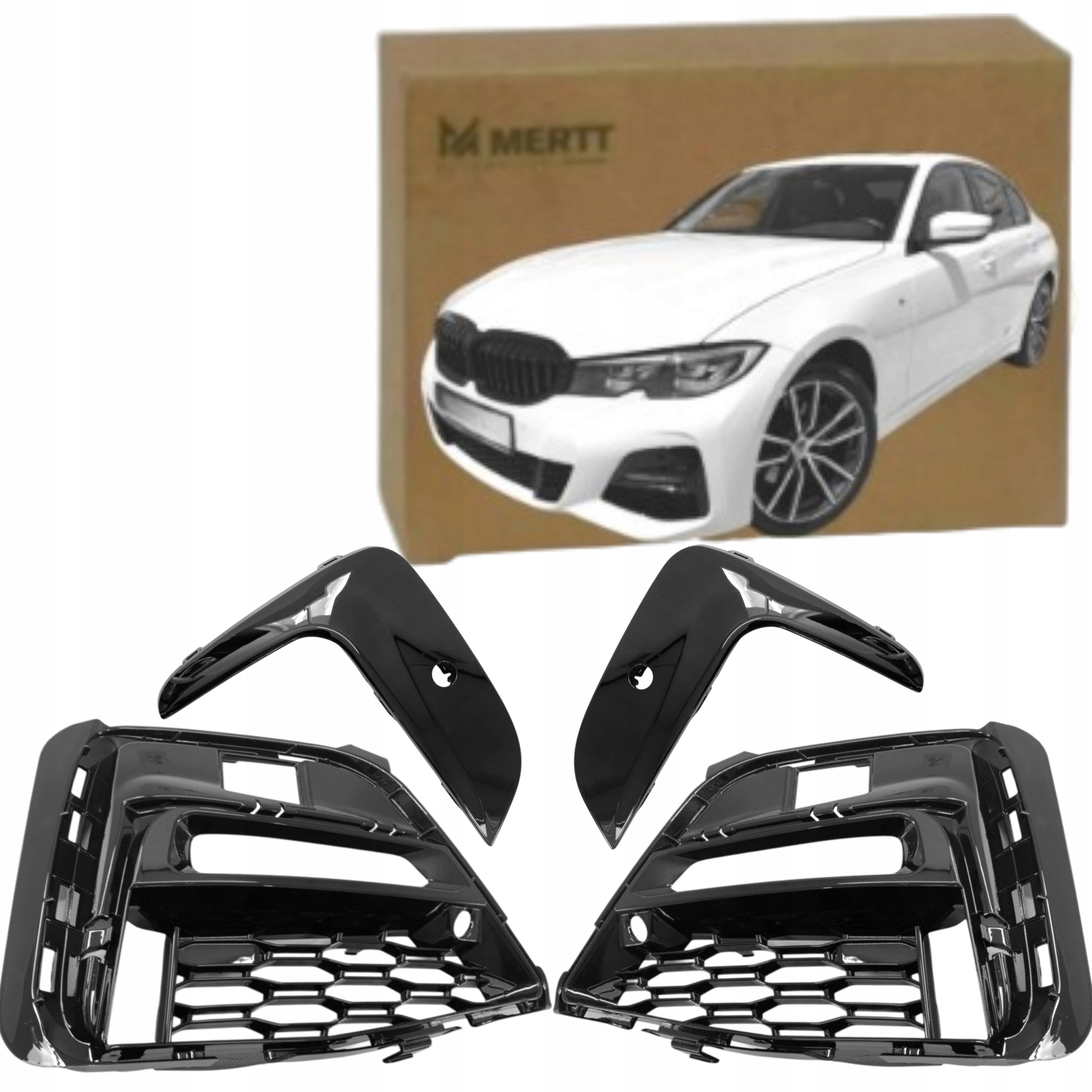 Boční Mřížka Lišta Atrapa Banán Bmw 3 G20 G21 M-balíček Pravá Levá