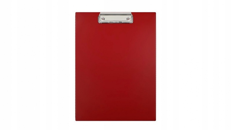 DESKA A4 Z KLIPEM PODKŁADKA BORDOWA WYTRZYMAŁA