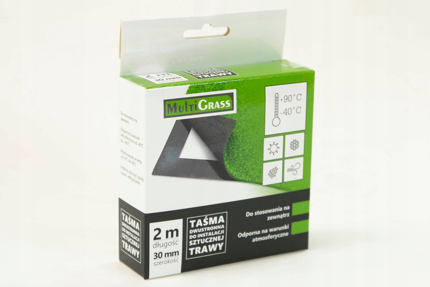 

Dwustronna Taśma Do Sztucznej Trawy 30mm Rolka 2 m