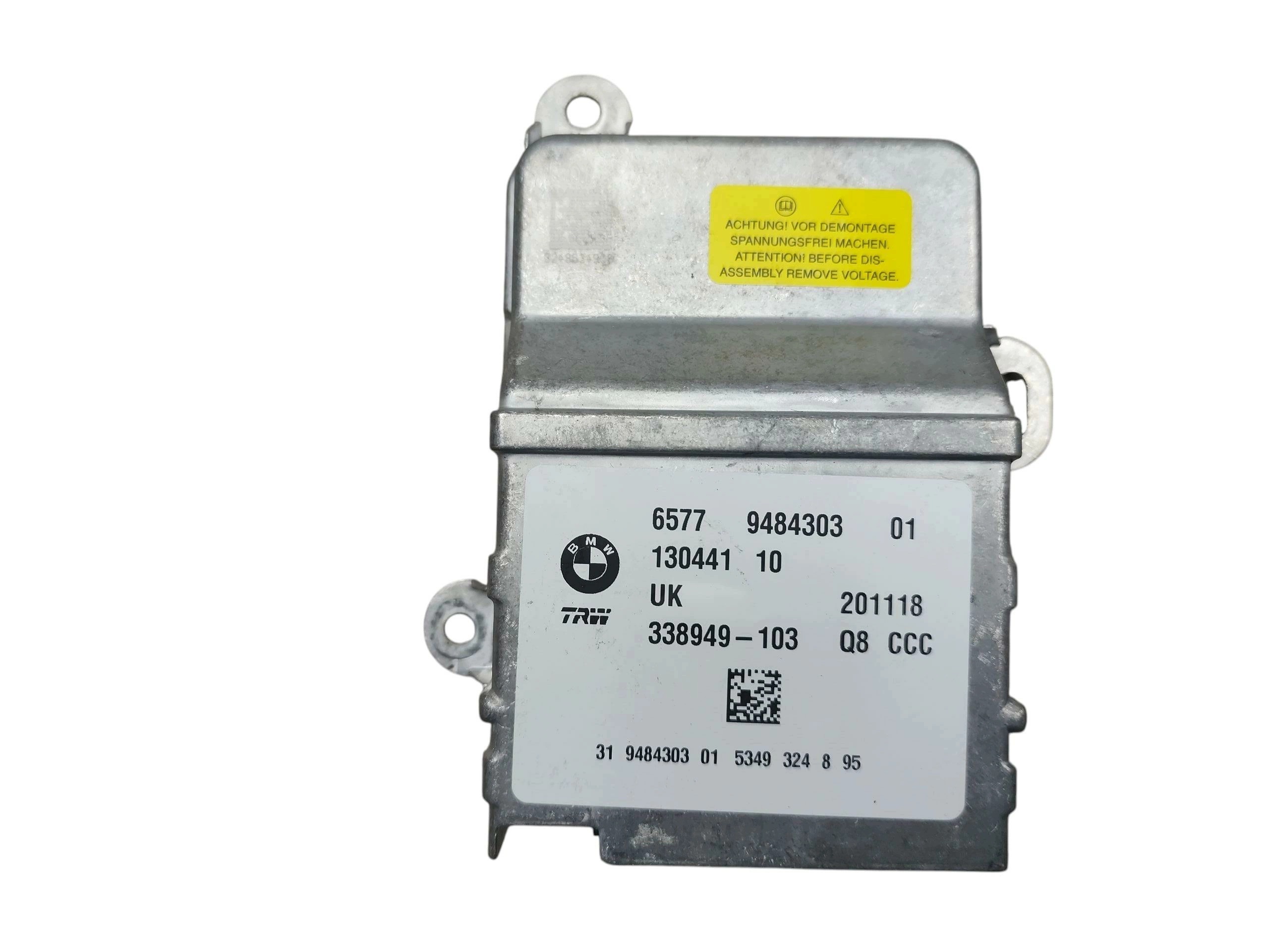 modulo SENSOR airbag BMW X1 F48 (2015-2019) 9484303 338949-103