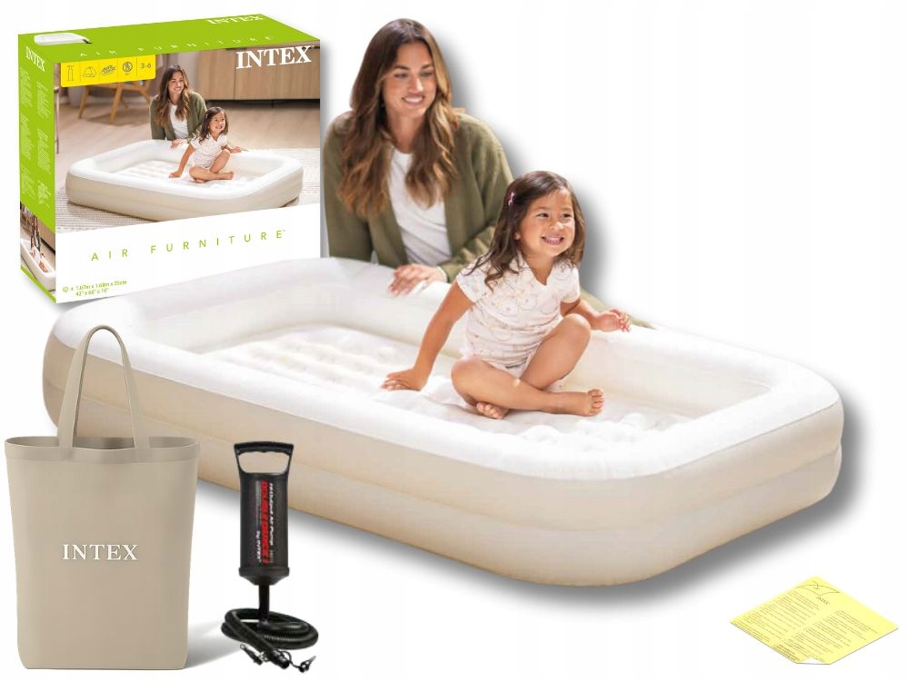 Materac Dmuchany Łóżko do Spania dla Dziecka Intex 66811 z Pompką MODEL2026