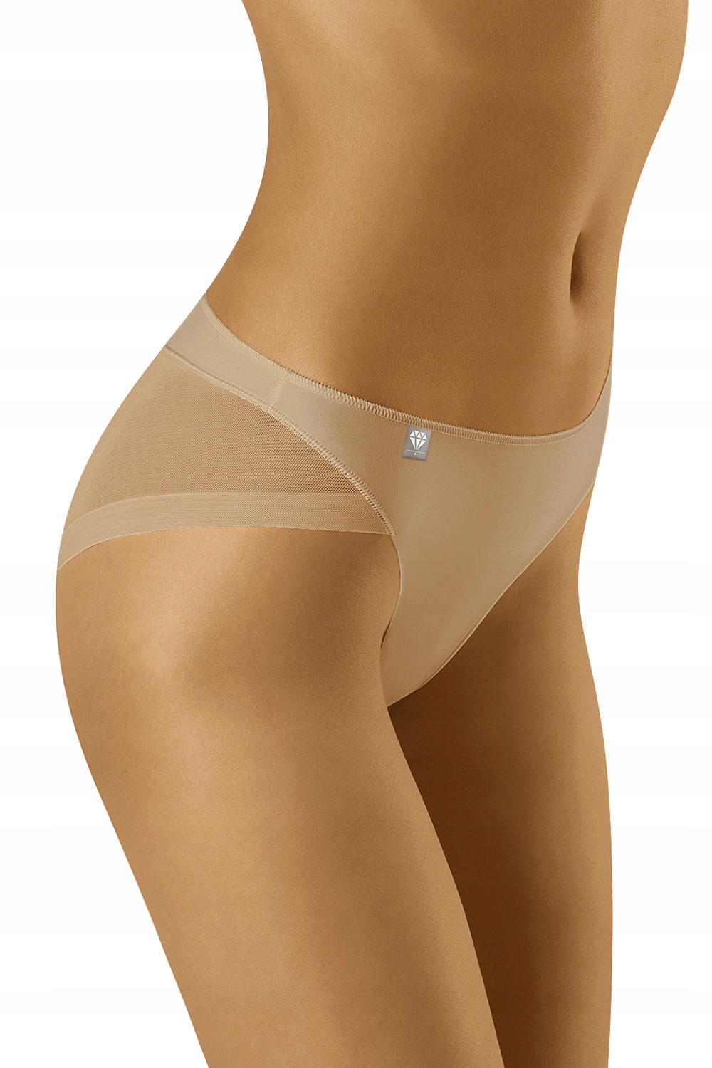 

Wol-bar Figi Gładkie Diamond 3517 Majtki beżowy M