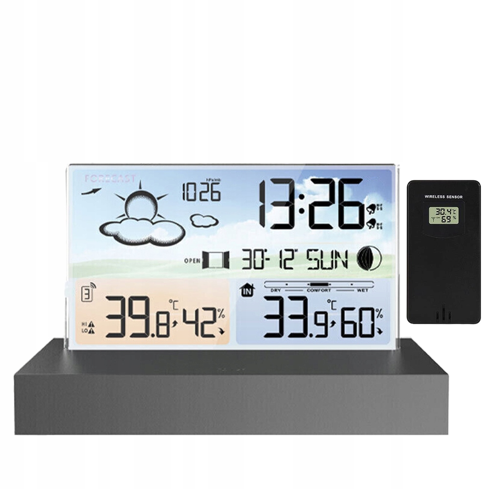 Bezprzewodowa Stacja Pogodowa Pogody Higrometr Czujnik