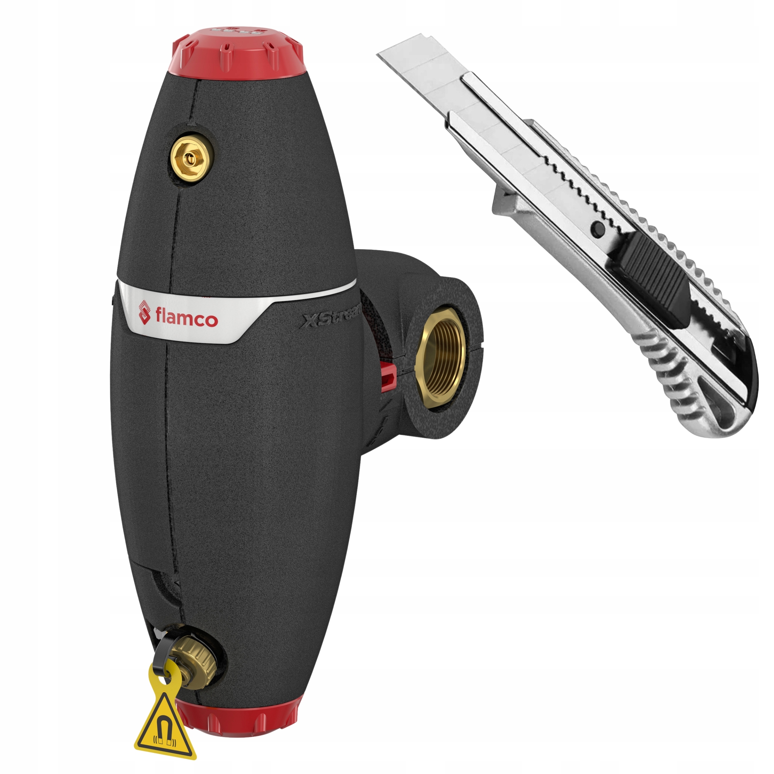 Flamco XStream Vent-Clean Separator zanieczyszcz i powietrza 6/4''