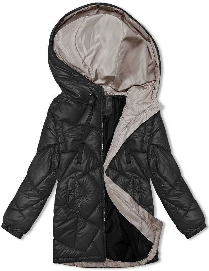 Zimní Bunda Kapuce 5M3189 Černá L (40)