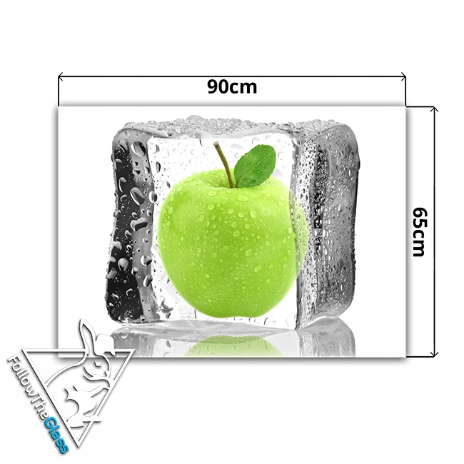 dekor szkło panel hartowany HD 90x65 jabłko Typ dekor