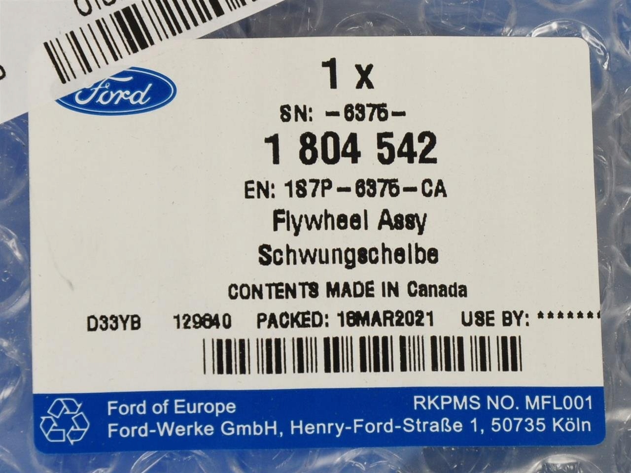 KOŁO ZAMACHOWE Z KOŁEM KORONOWYM KUGA EDGE MONDEO Producent części Ford OE