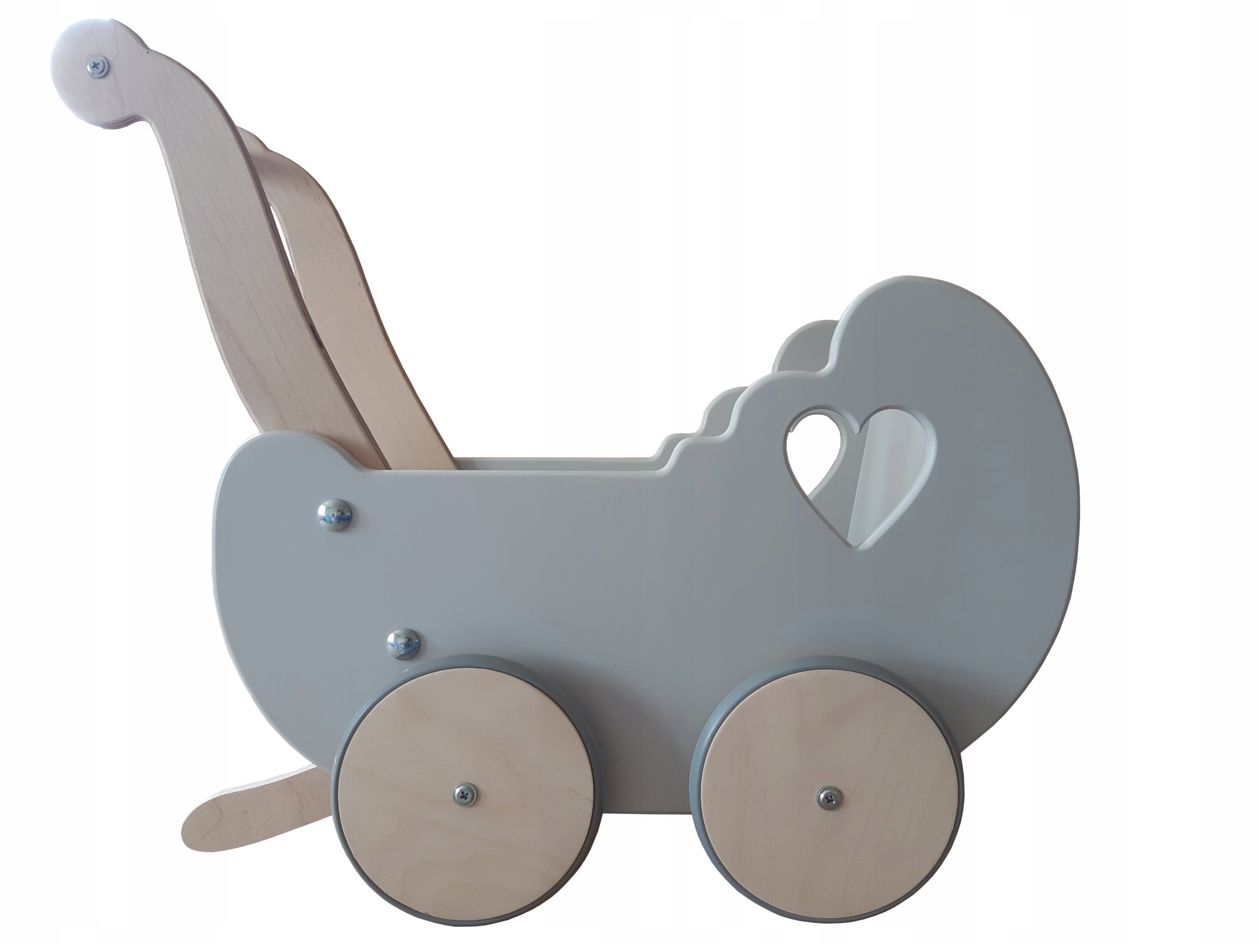 Drewniany wózek dla lalek pchacz jeździk producent