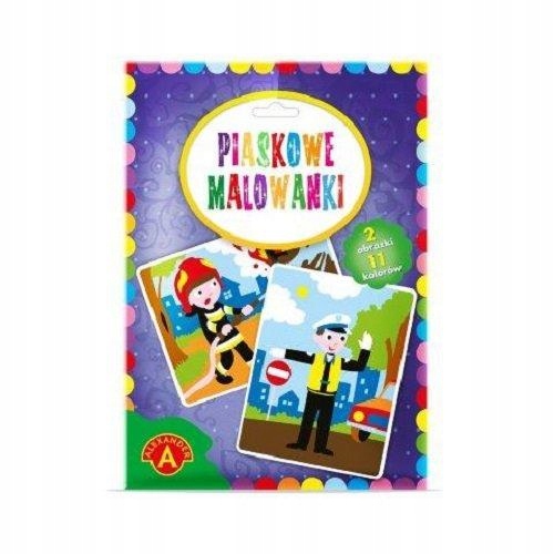 

Policjant- Piaskowe malowanki.