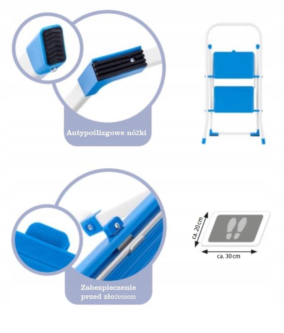 KOMPAKTOWA cienka domowa drabinka składana EAN (GTIN) 9007741002295