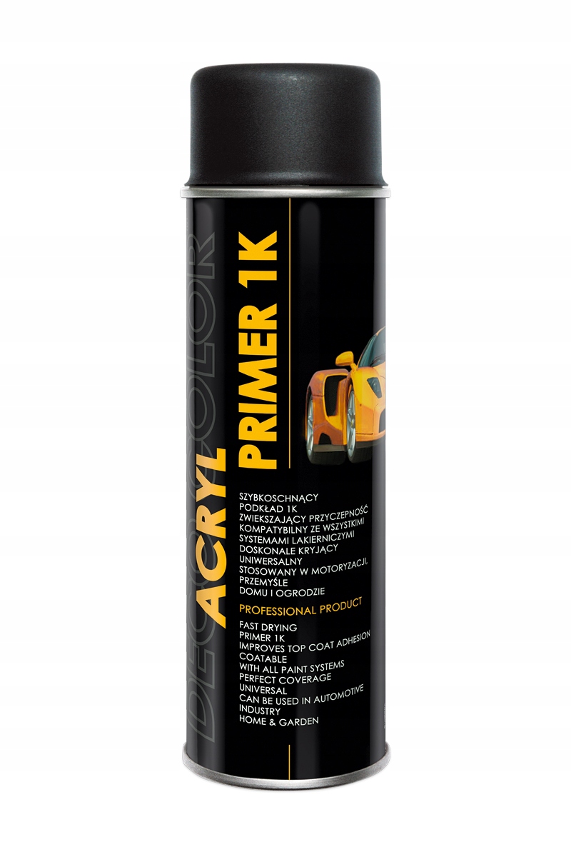 Podkład akrylowy szybkoschnący DECO COLOR 500 ml czarny Acryl Primer 1K