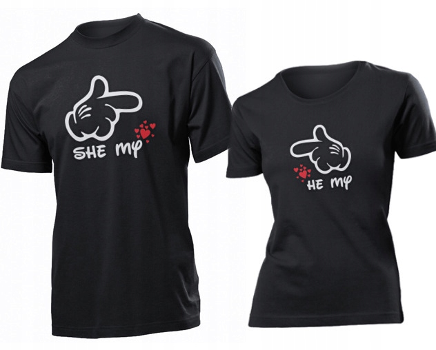 

Koszulki dla par Moja Milosc My Love Komplet XL