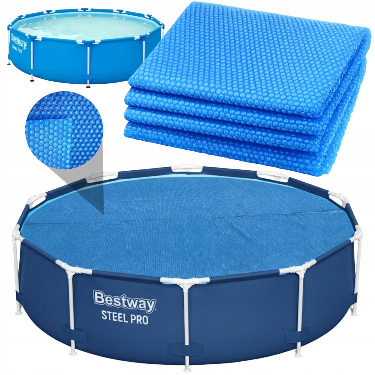 Tepelný ohřívač Krycí Plachta Bestway Steel Pro 305 x 76 cm