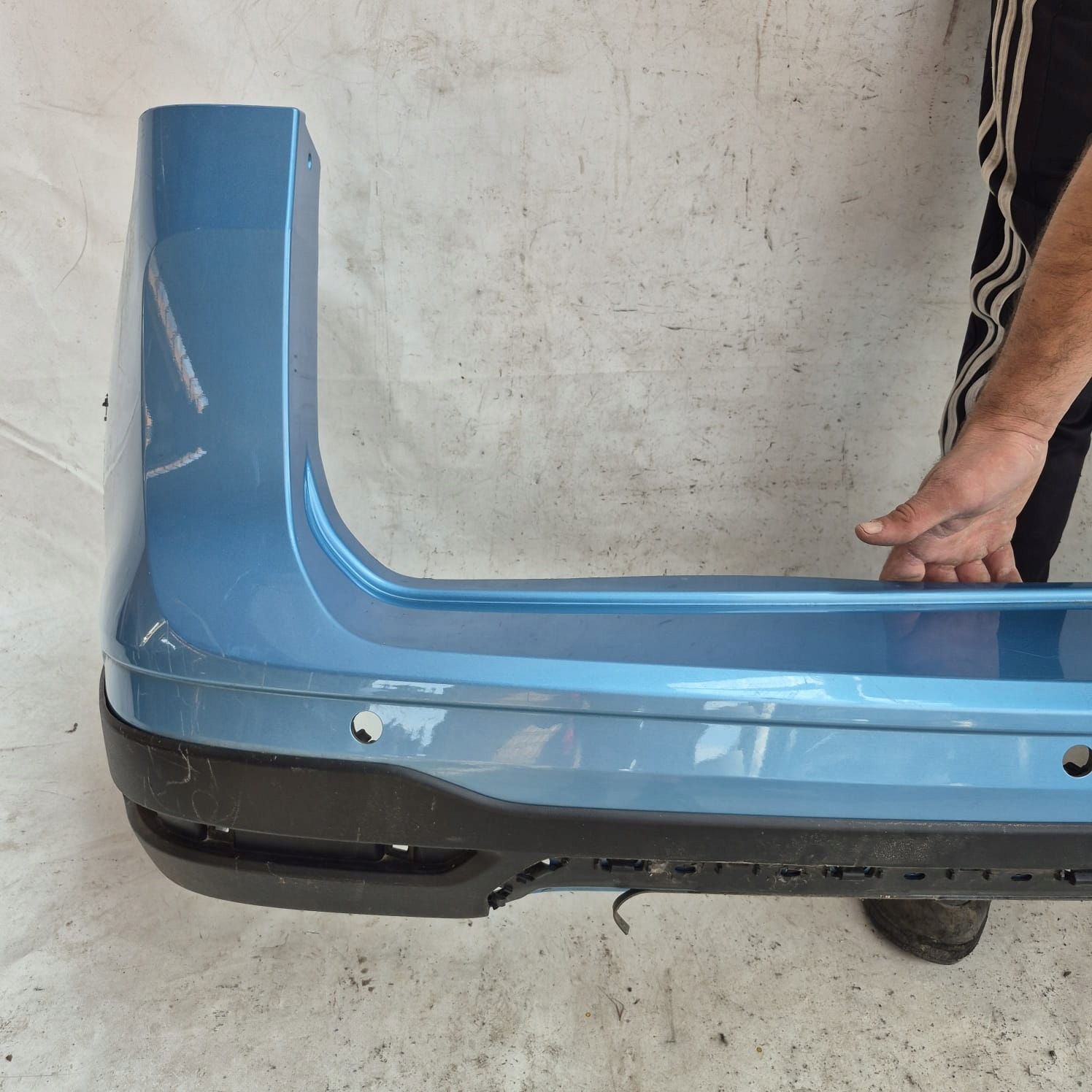 VW CADDY 2K7 CROSS MAXI 20- bumper rear part rear 4XPDC 2K7807421A