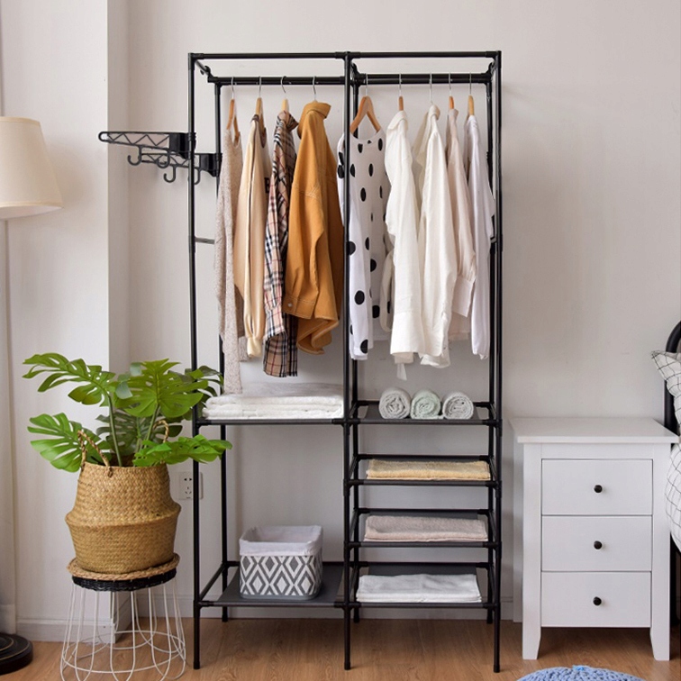 SZAFA METALOWA STOJAK WIESZAK STOJĄCY NA UBRANIA BUTY GARDEROBA PRZEDPOKOJU Stan opakowania oryginalne