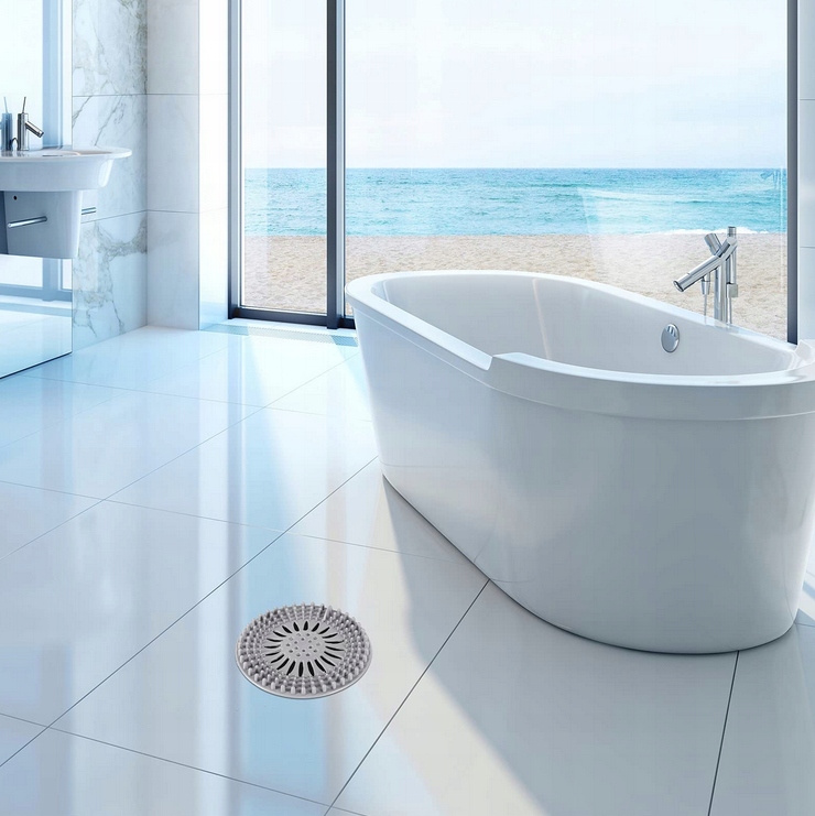 SITKO SILIKONOWE DO ODPŁYWU LINIOWEGO ŁAZIENKI WANNY PRYSZNICA KRATKI ZLEWU Cechy dodatkowe brak wystającego uchwytu nowoczesny kształt